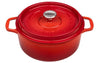 Chasseur Gourmet Round French Oven 24cm/4l - Crimson