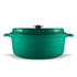 Chasseur Gourmet Round French Oven 26cm/5l - Jade Cast Iron Casseroles The Cooks Kitchen 