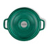 Chasseur Gourmet Round French Oven 26cm/5l - Jade Cast Iron Casseroles The Cooks Kitchen 