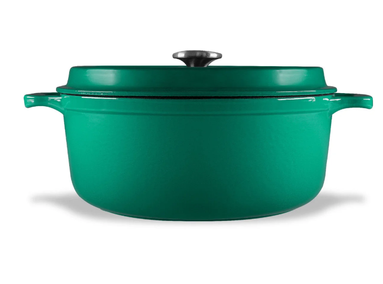 Chasseur Gourmet Round French Oven (jade) - 28cm/6l