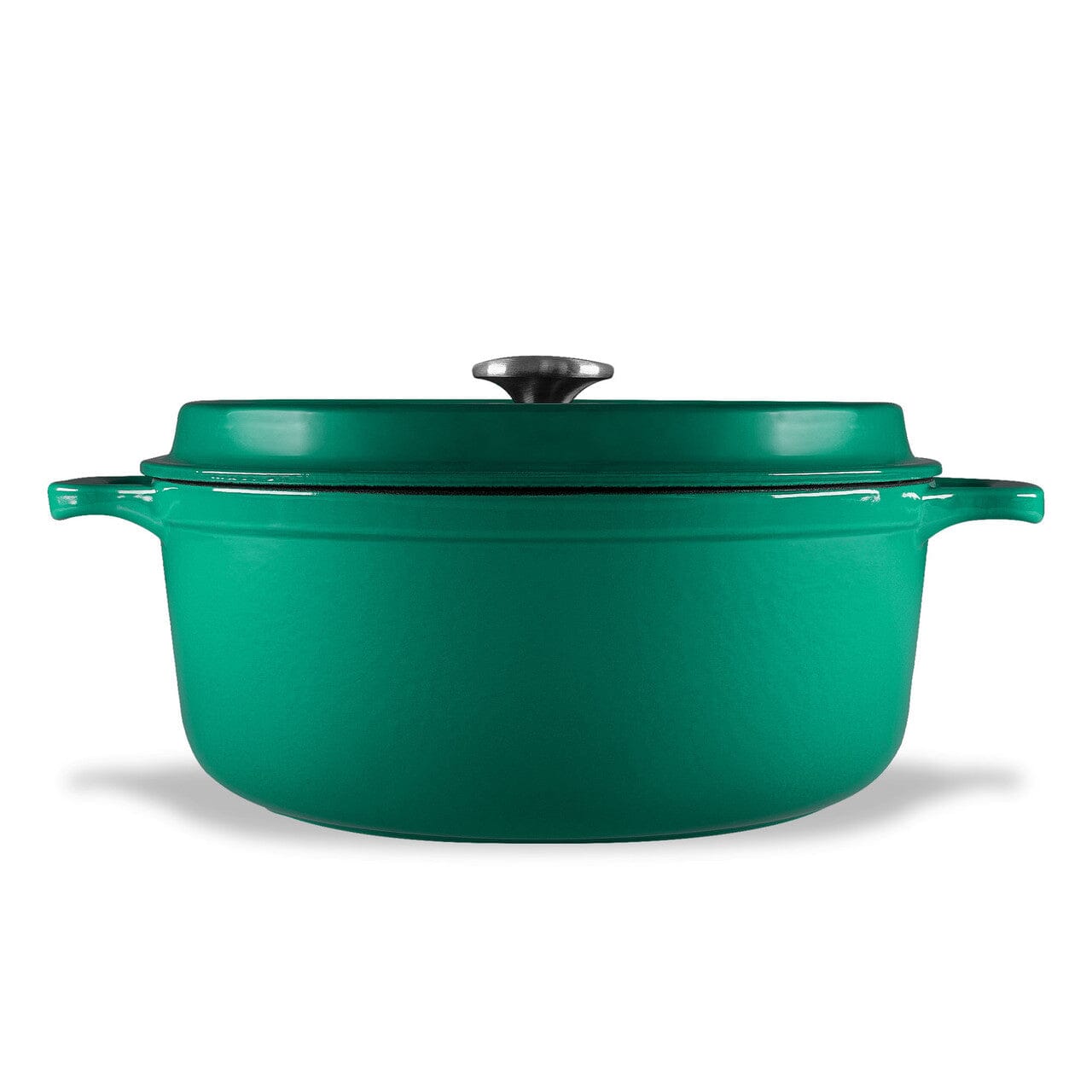 Chasseur Gourmet Round French Oven 28cm/6.1l - Jade Cast Iron Casseroles The Cooks Kitchen 