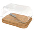 Pebbly - Glass Butter Dish & Spreader - 2pc Set