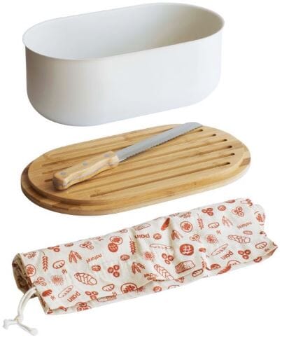 Pebbly - Bread Box 4 In 1 Set Bread & Butter Storage The Cooks Kitchen 