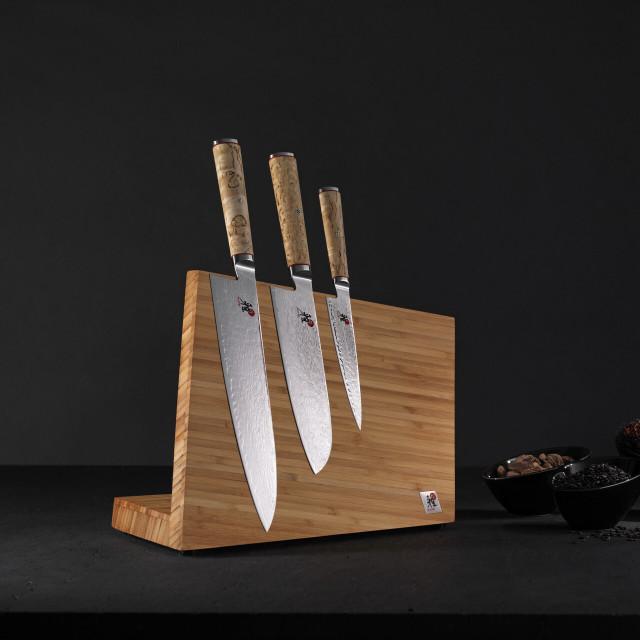 Miyabi 5000mcd Birchwood Santoku, Shotoh & Gyutoh Knife Set 3 Piece