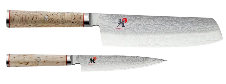 Miyabi 5000mcd Birchwood Nakiri & Shotoh Knife Set 2 Piece Knife Sets The Cooks Kitchen Mandurah 