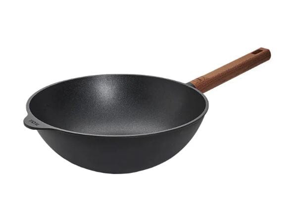 Woll Eco Logic With Wooden Handle - Wok 28cm Woks & Stirfrys The Cooks Kitchen 