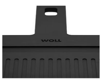Woll Cut & Serve Board Handle With Ribs Black 49x25x0.7cm