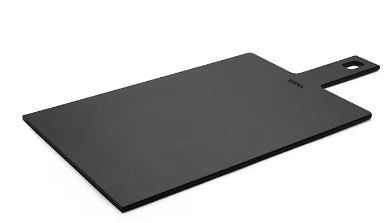 Woll Cut & Serve Board Handle Black 49x25x0.7cm