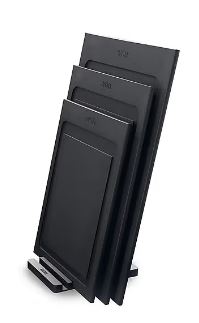 Woll Cut & Serve Board Stand Black 14x10x1.4cm