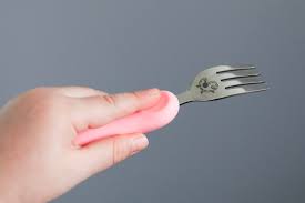 Easy Grip 3pce Cutlery Set - Pink - Pokey