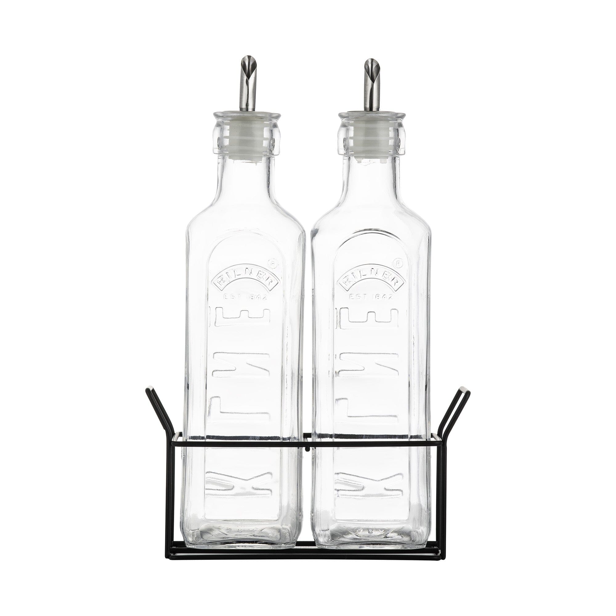 Kilner Oil Bottle Set 600ml Oil Jars & Drizzlers The Cooks Kitchen 