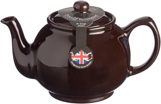 Price & Kensington Teapot 6 Cup Black Ceramic Teapots The Cooks Kitchen 
