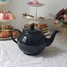 Price & Kensington Teapot 6 Cup Black Ceramic Teapots The Cooks Kitchen 