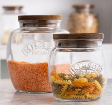 Kilner Universal Jar With Wooden Lid 2l