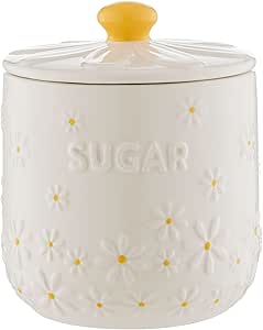 Price & Kensington Daisy Sugar Jar Ceramic Hand Painted Flower 700ml