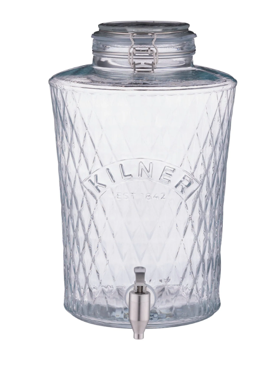 Kilner Diamond Drink Dispenser With Stainless Steel Tap 8l
