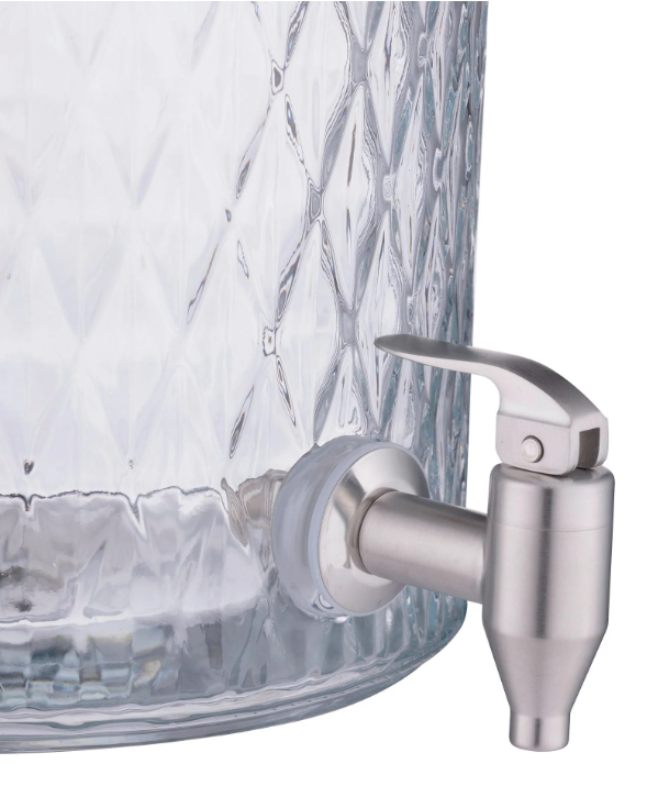 Kilner Diamond Drink Dispenser With Stainless Steel Tap 8l
