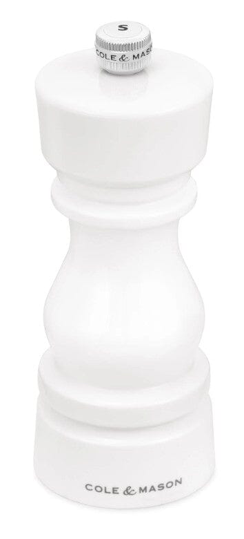 Cole & Mason London Salt & Pepper Mills - Black And White Gloss Salt & Pepper Grinders & Mills The Cooks Kitchen 