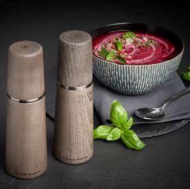 Cole & Mason Marlow Beech Grey 185mm Salt & Pepper Mill Gift Set