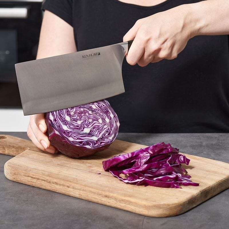 Ken Hom Stainless Steel Cleaver 18cm Carvers - Cleavers & Slicers The Cooks Kitchen Mandurah 