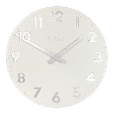 Thomas Kent Camden Wall Clock 30cm - Snow Clocks The Cooks Kitchen 