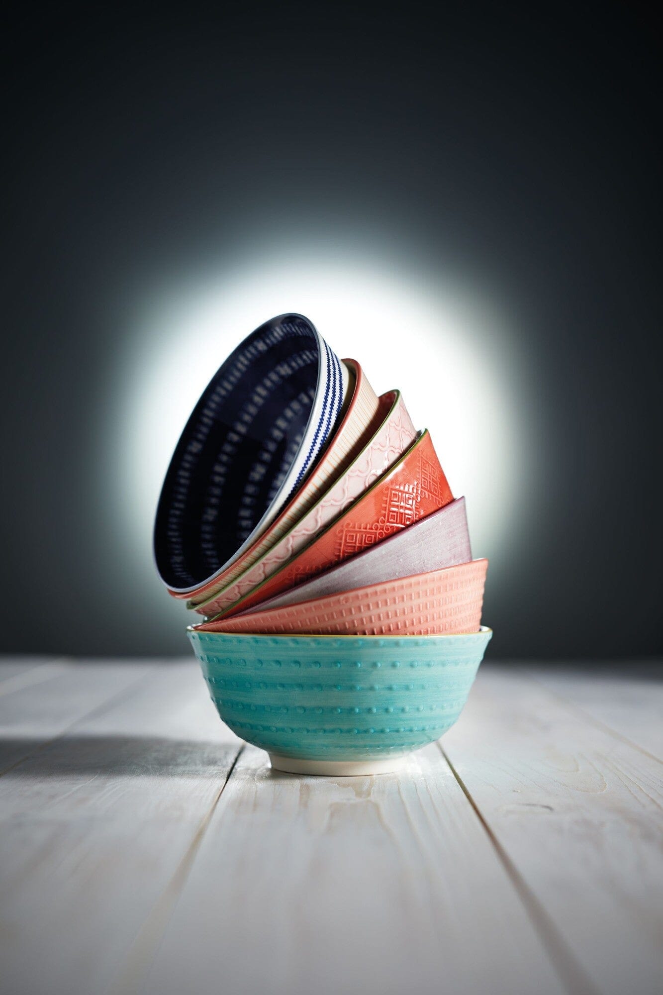 Mikasa Does It All Bowl - Leafy Indigo 15.7cm Bowls The Cooks Kitchen 