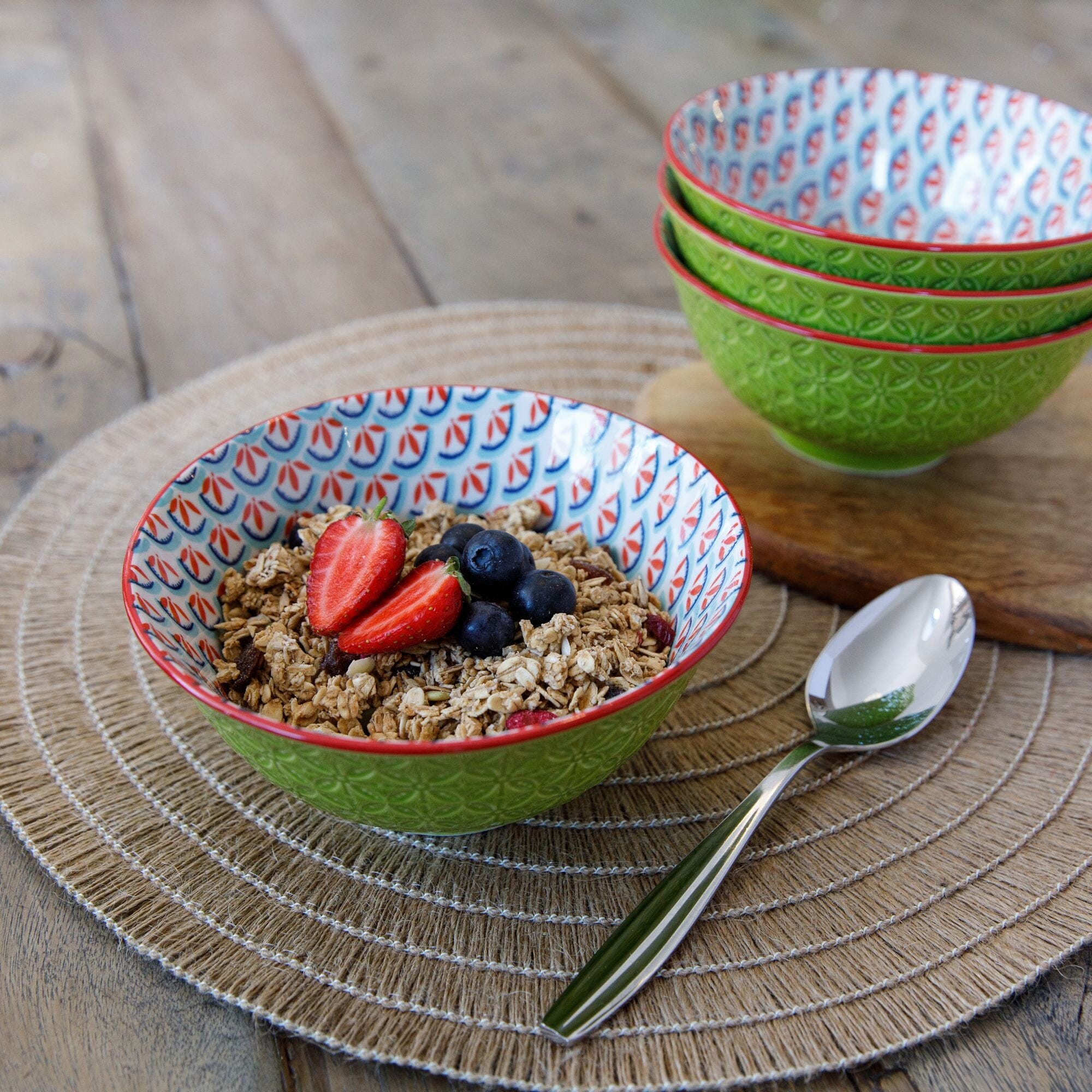 Mikasa Does It All Bowl - Geometric Line 15.7cm Bowls The Cooks Kitchen 