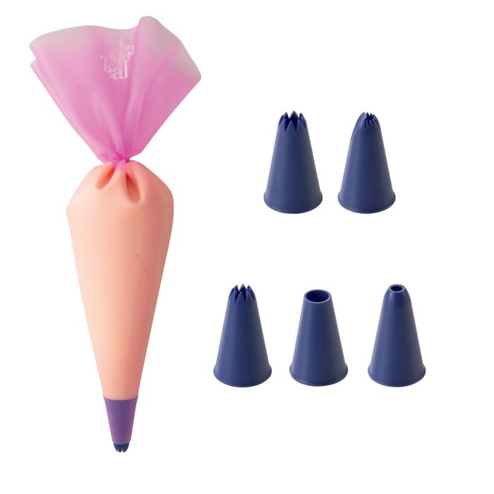 Zeal Silicone Baking Piping Set With 5 Nozzles