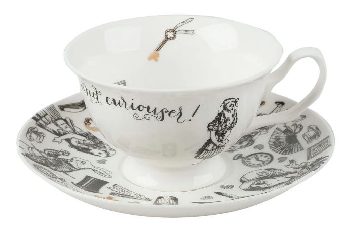 Mikasa X Victoria And Albert Alice In Wonderland Cup And Saucer 210ml
