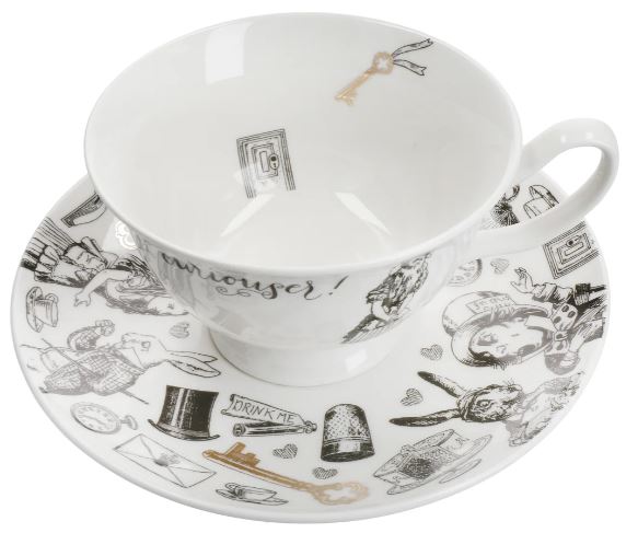 Mikasa X Victoria And Albert Alice In Wonderland Cup And Saucer 210ml