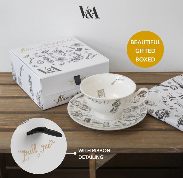 Mikasa X Victoria And Albert Alice In Wonderland Cup And Saucer 210ml