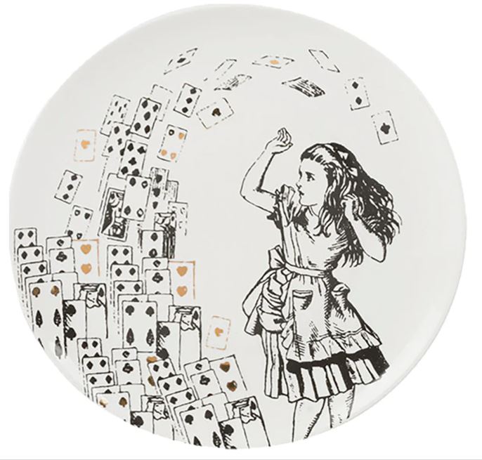 Mikasa X Victoria And Albert Alice In Wonderland Set Of 4 Side Plates