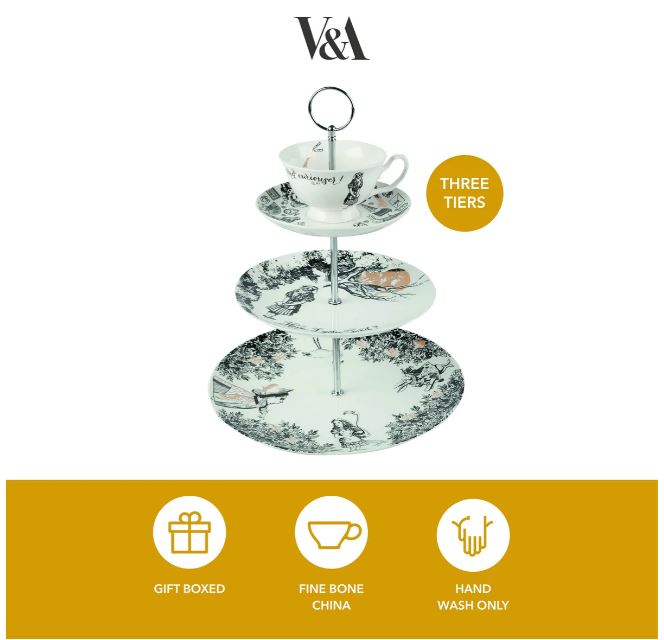 Mikasa X Victoria And Albert Alice In Wonderland 3 Tier Cake Stand