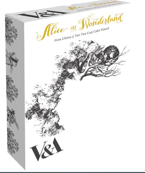 Mikasa X Victoria And Albert Alice In Wonderland 3 Tier Cake Stand