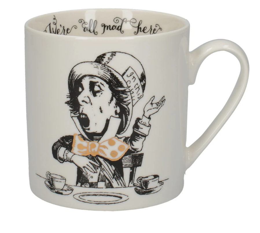 Victoria & Albert Alice In Wonderland Can Mug, Mad Hatter, 350ml, Gift Boxed