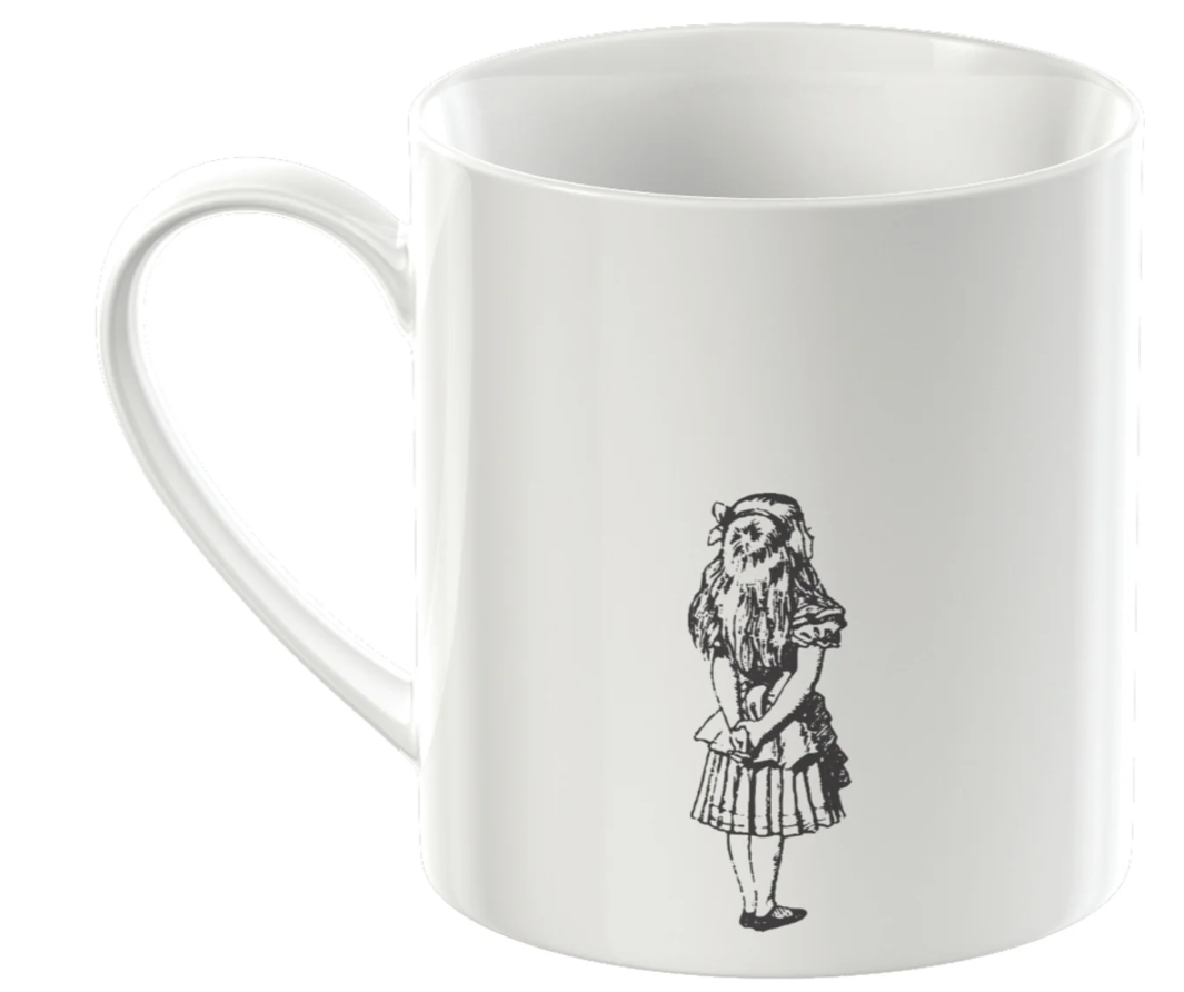 Victoria & Albert Alice In Wonderland Can Mug, Alice, 350ml, Gift Boxed