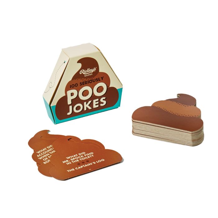 Ridleys 100 Poo Jokes 8.3x9.5x2.5cm