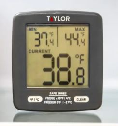 Taylor Digital Fridge Freezer Thermometer