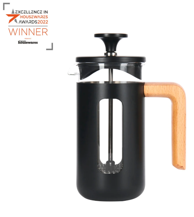 La Cafetiere Pisa 3 Cup Cafetiere - Black And Wood