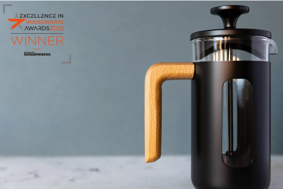 La Cafetiere Pisa 3 Cup Cafetiere - Black And Wood