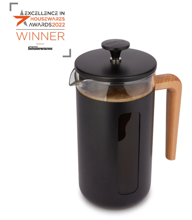 La Cafetiere Pisa 8 Cup Cafetiere - Black And Wood