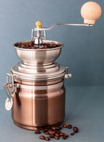 La Cafetiere Manual Coffee Grinder - Copper / Stainless Steel