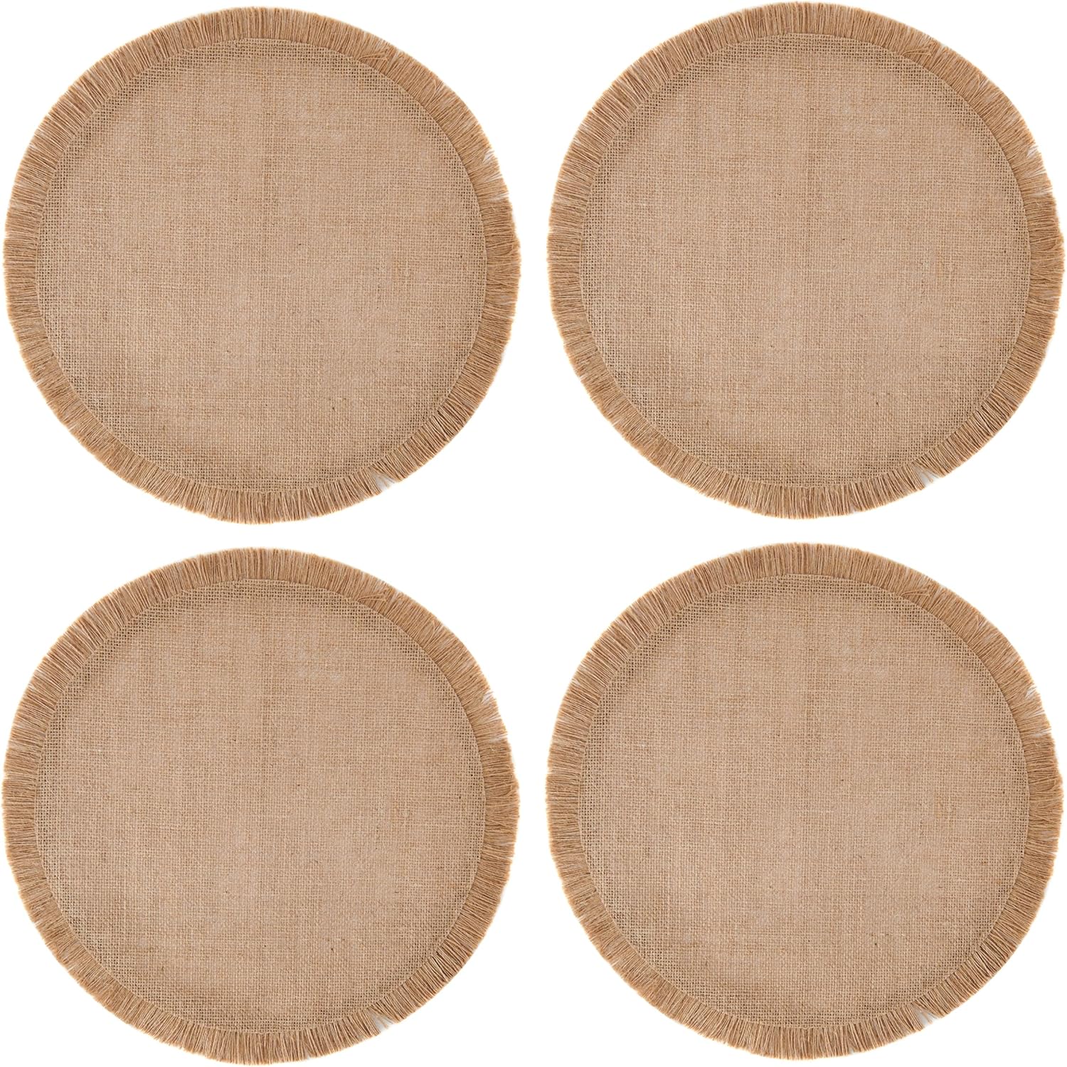 Mikasa Round Placemats Set Of 4 38cm - Hessian