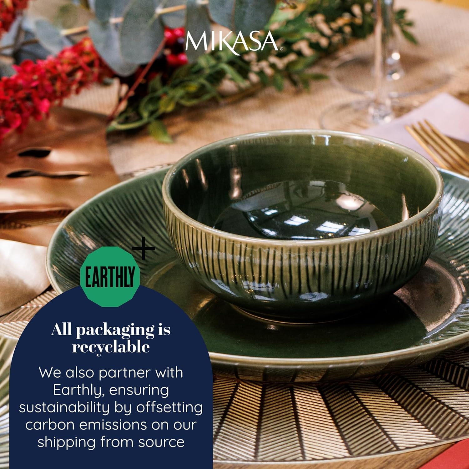 Mikasa Round Placemats Set Of 4 38cm - Gold