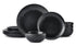 Mikasa Jardin Midnight 12-piece Stoneware Dinner Set - Black