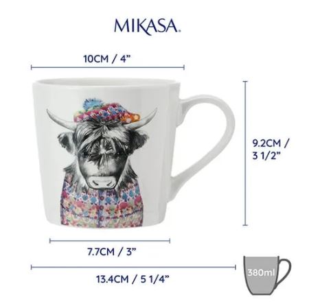 Mikasa Tipperleyhill  380ml Mug - Highland Cow