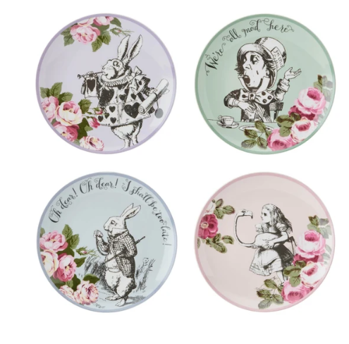 Mikasa V&a Alice 21cm Side Plate Set Of 4