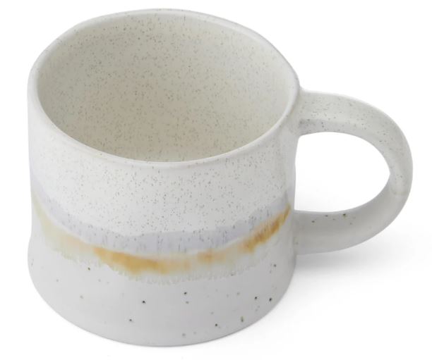 Mikasa Reactive Glaze 450ml Mug - White