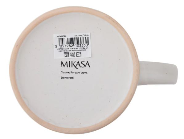 Mikasa Reactive Glaze 450ml Mug - White