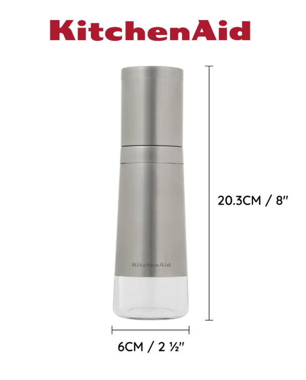 Kitchenaid Salt & Pepper Grinders Set Of 2 In Silver